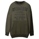 Dsquared² Green Cotton Sweatshirt